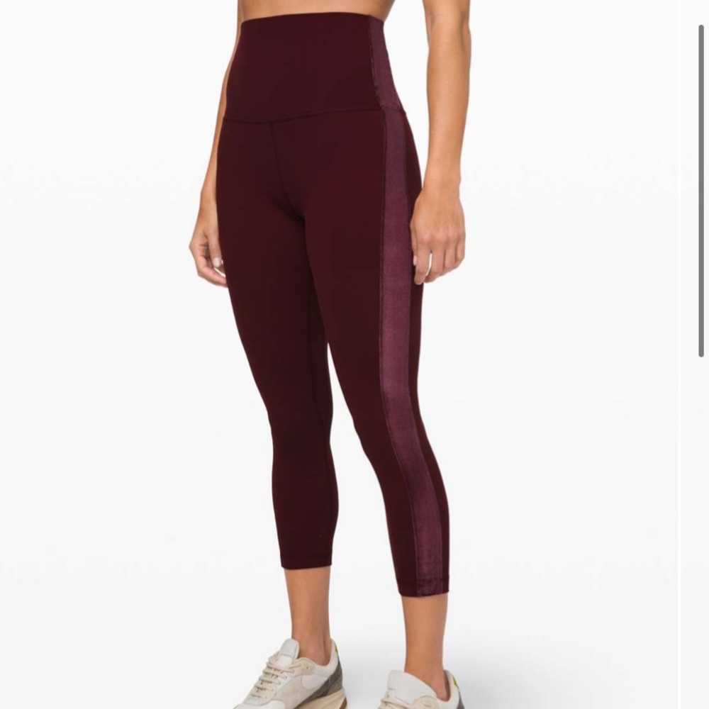 Super high rise align crop 23 in crop